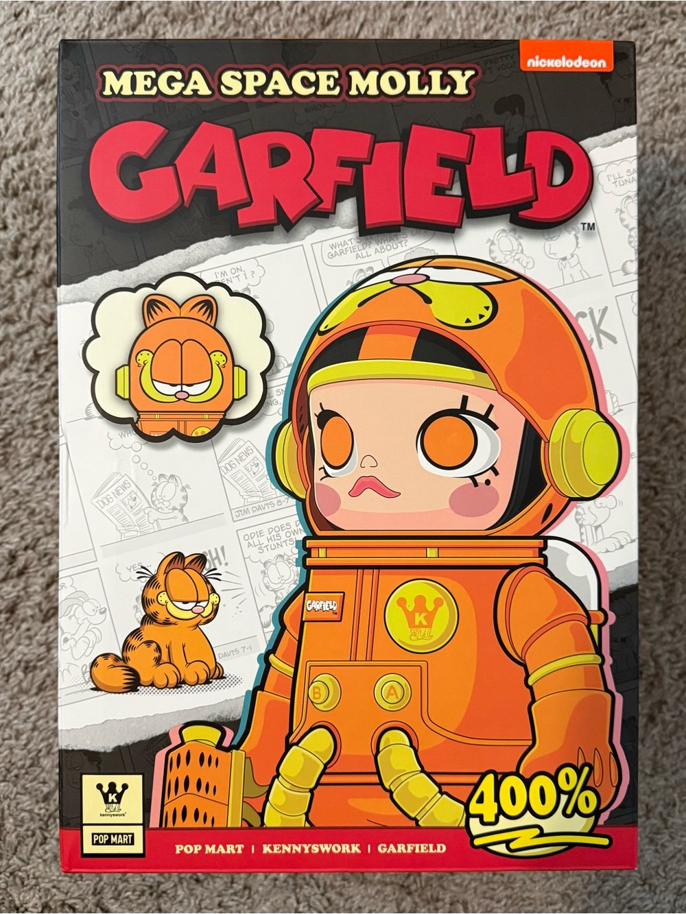 POP MART MEGA SPACE MOLLY 400% GARFIELD